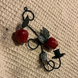 Apple Design Wall Candle Holder